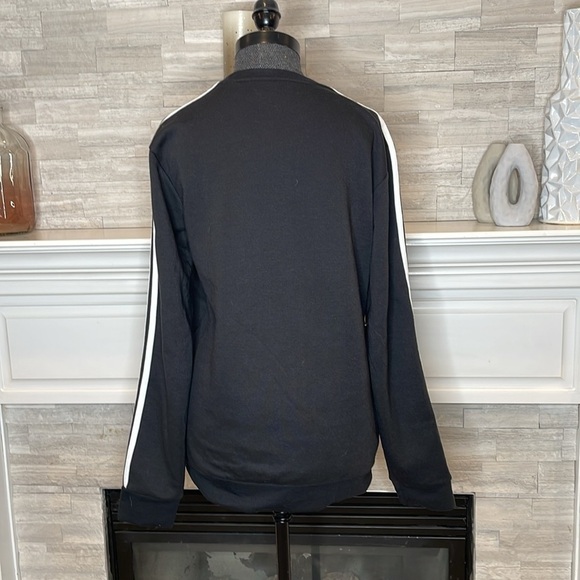 adidas Men's Essentials French Terry 3-Stripes Sweatshirt Size Medium - Picture 5 of 5